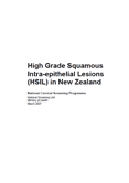 Download High Grade Squamous Intra-epithelial Lesions (HSIL) in New Zealand resource