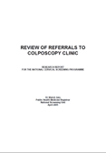 Download Review of Referrals to Colposcopy Clinic resource